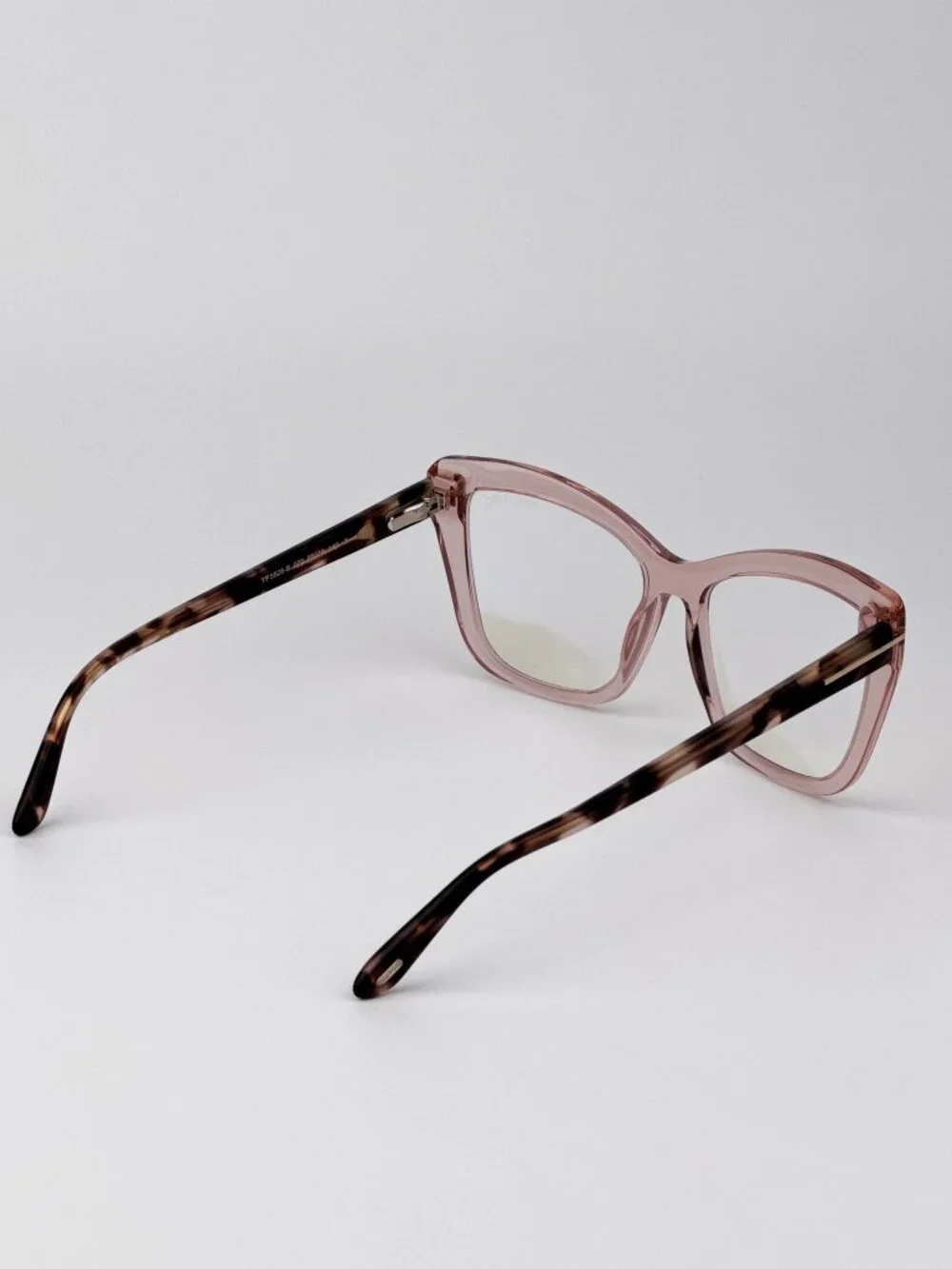 Tom Ford Women’s Eyeglasses Transparent Pink Cat Eye FT5826-B 072 AUTHENTIC